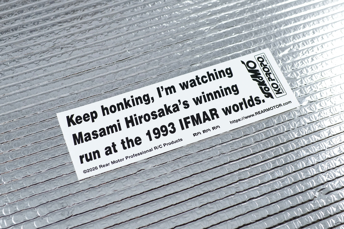 Keep honking, I'm watching Masami - Bumper Sticker