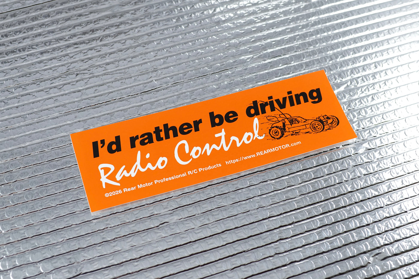I'd rather be driving Radio Control - Bumper Sticker