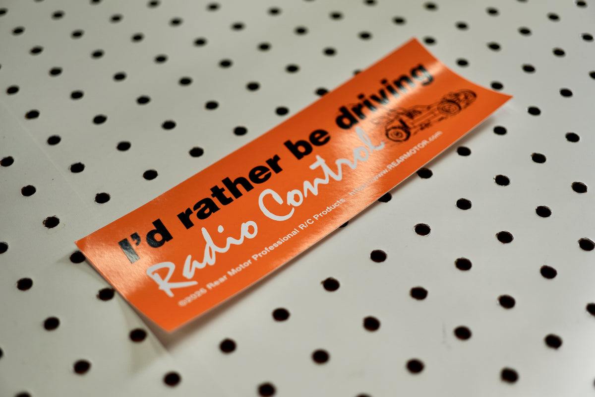 I'd rather be driving Radio Control - Bumper Sticker